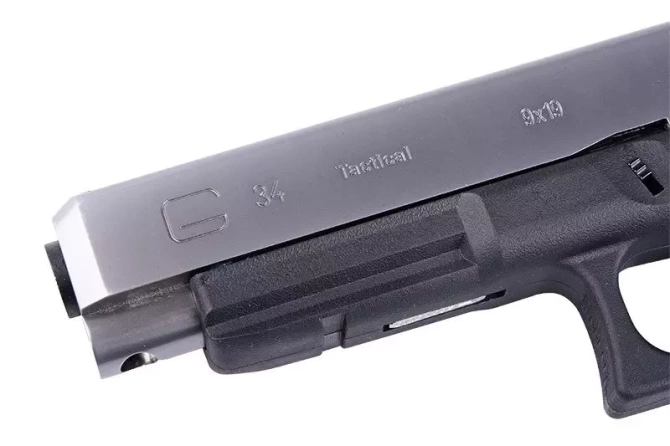 Replika pistoletu gazowego G34 Gen 3 - srebrna