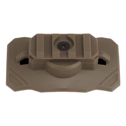 Universal flashlight mount for Wosport Tan helmet