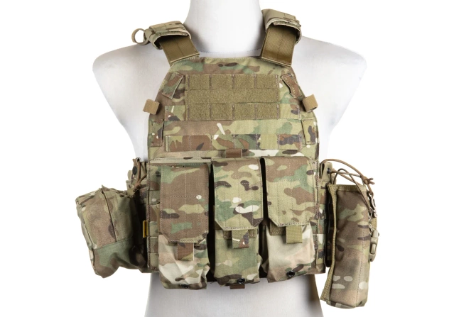Kamizelka Plate Carrier Emerson Gear 6094A Style z zestawem ładownic Multicam