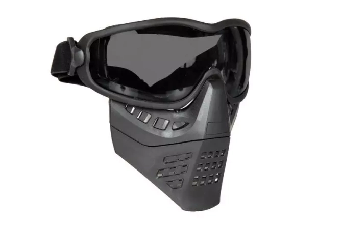 ANT mask with goggles - black