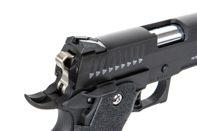 Airsoft Gas Pistol Modify Trinity Hi-Capa 5.1 nylon slide Black