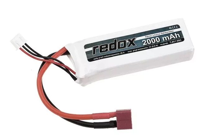 LiPo 2000 mAh 7.4V Battery - 20C