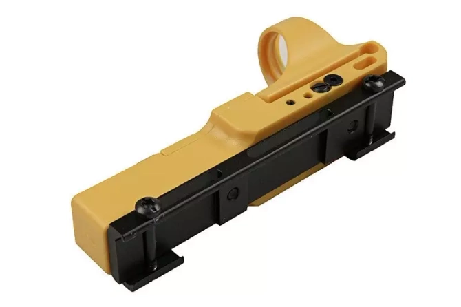 SeeMore Railway Reflax Red Dot Sight - yellow