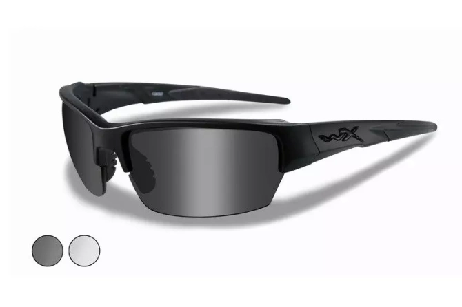 Wiley X® Saint ballistic glasses Grey/Clear Matte - Black Frame