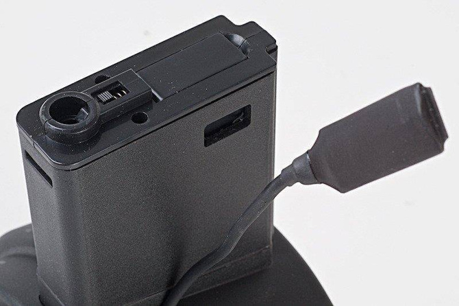 Magazynek bębnowy Attack Type 1500 kulek do replik M4/M16 - Czarny