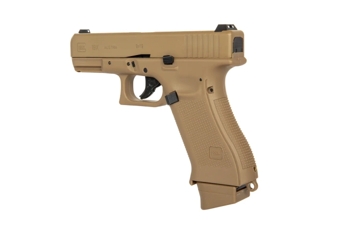 Replika pistoletu GBB Glock 19X CO2 - coyote
