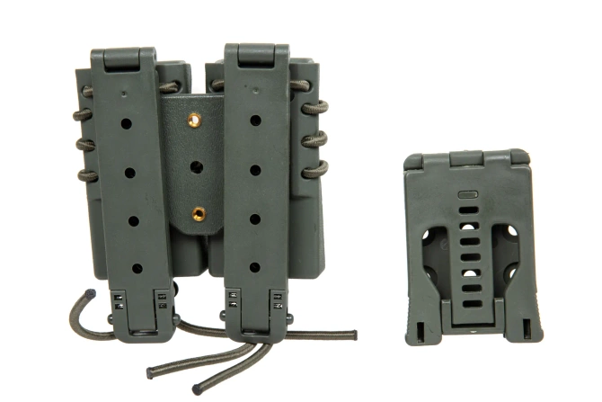 Carrier for 2 9mm magazines Wosport Urban Assault Quick Pull Olive