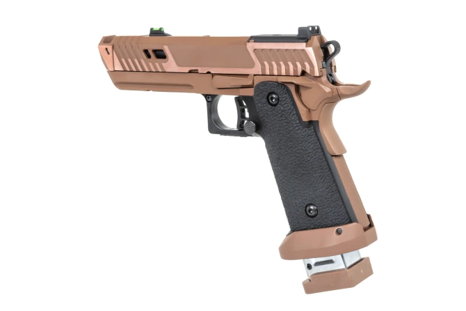 airsoft SRC Sahara Viper DUAL POWER pistol with transport case and CO2 magazine Flat Dark Earth