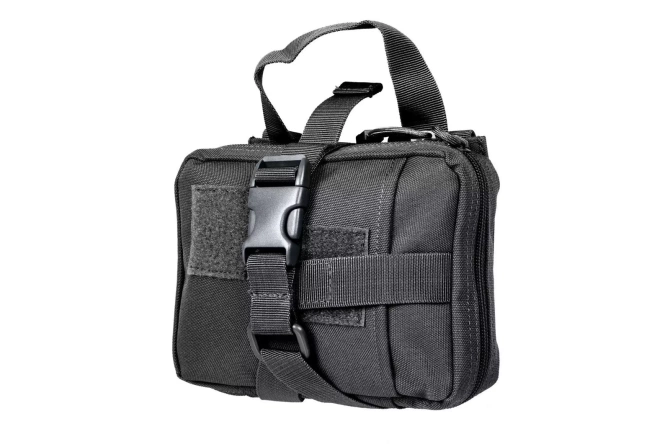 Small MOLLE Rip-Away Medical Pouch - Black