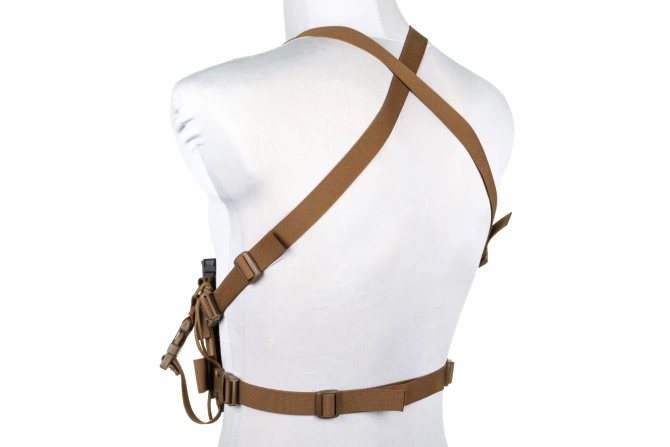 Minimalist Chest Rig waistcoat Wosport VE-108 Coyote Brown