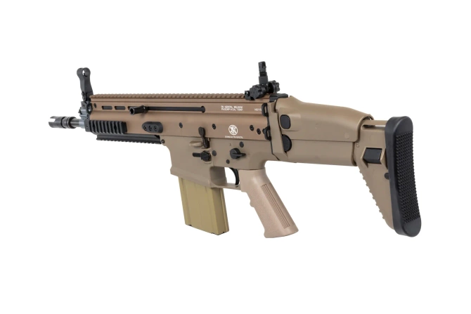 Cybergun x FN HERSTAL SCAR-H CQC Tan airsoft Assault Carbine
