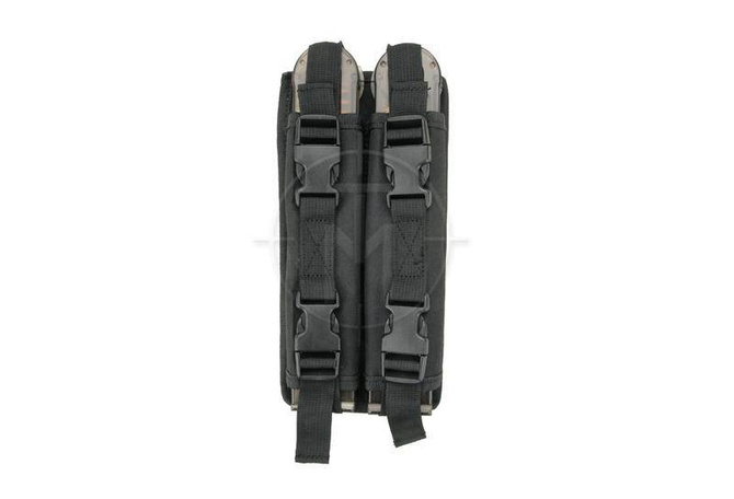 Podwójna ładownica na magazynki typu P90/UMP - czarna