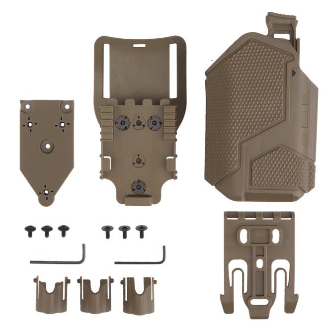 Wosport universal holster for pistols with X300A flashlight GB-81 Tan