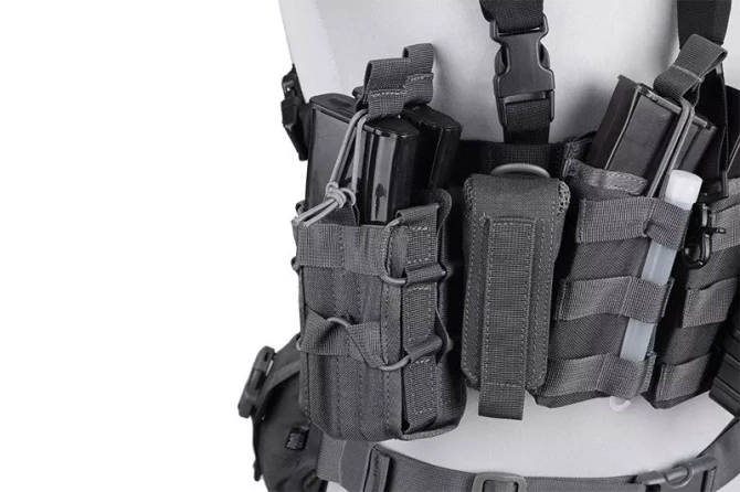 Dynamic Chest Rig Tactical Vest - Black