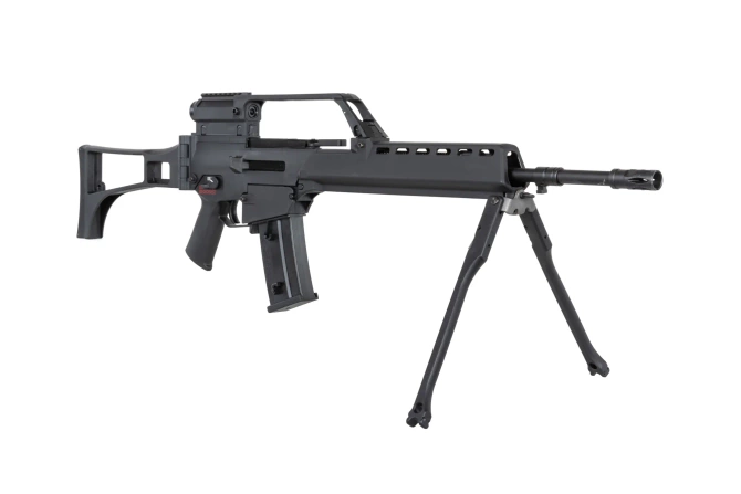 Karabinek ASG SRC DUAL POWER SR36E GB-301 z dwójnogiem i lunetą Czarny