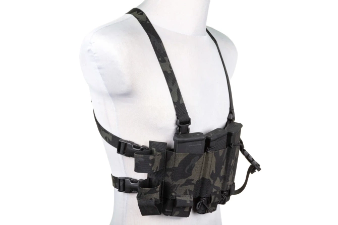 Minimalistyczna kamizelka typu Chest Rig Wosport VE-108 MC Black