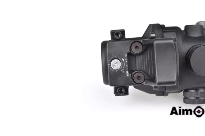 4X32C ACOG (Fibre Optics Illumination + RMR Sight) Replica - Black