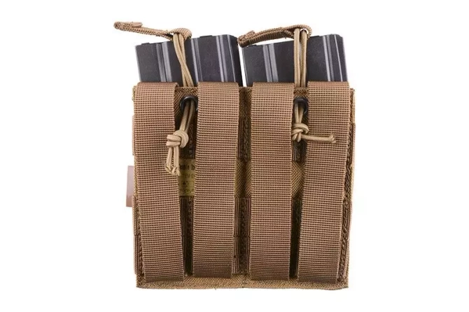 Double Open Top Pouch for M4/M16 Magazine - Coyote Brown