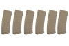 Zestaw 6 magazynków Mid-cap KWA na 120 kulek do replik M4/M16 Dark Earth