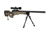 Specna Arms SA-S14 sniper airsoft rifle with scope and bipod Tan