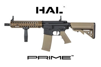 Specna Arms Daniel Defense® MK18 SA-P19 Prime™ HAL™ ETU airsoft carbine with Chaos Bronze brushless motor