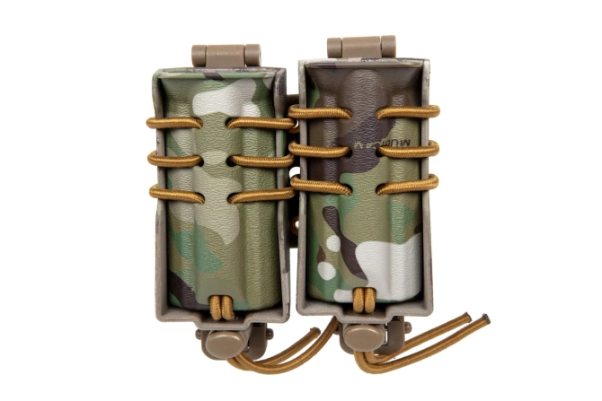 Ładownica na 2 magazynki 9mm Wosport Urban Assault Quick Pull Multicam