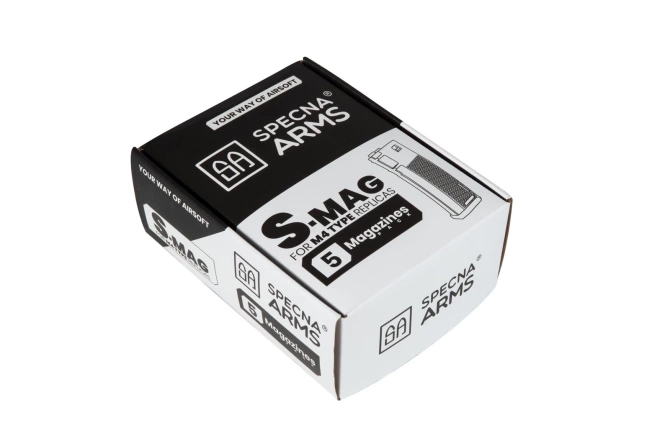 Set of 5 S-Mag Hi-Cap magazines for 380 BBs - Chaos Grey