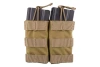 Podwójna ładownica Open Top na magazynki M4/M16 - khaki