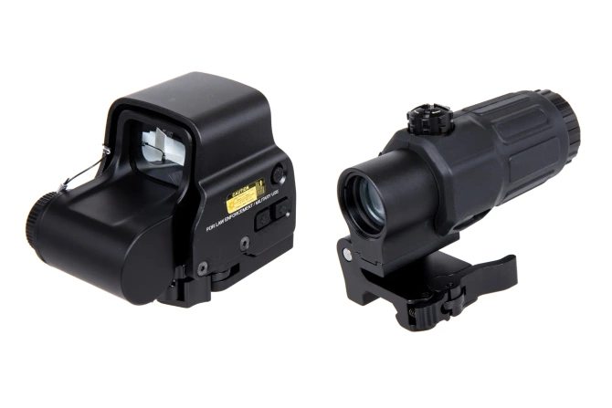 WADSN type XTO collimator set with magnifier type T33 Black