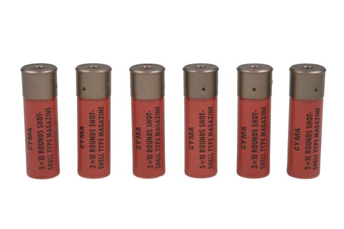 Set of Shells for Spring-Action Shotgun Replicas (6 Pieces)