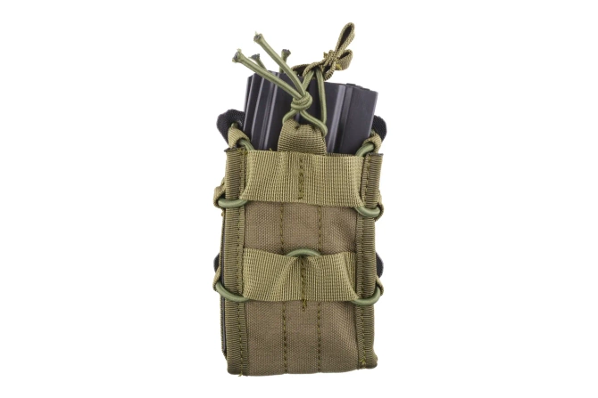 Double Universal Open II Magazine Pouch -Olive