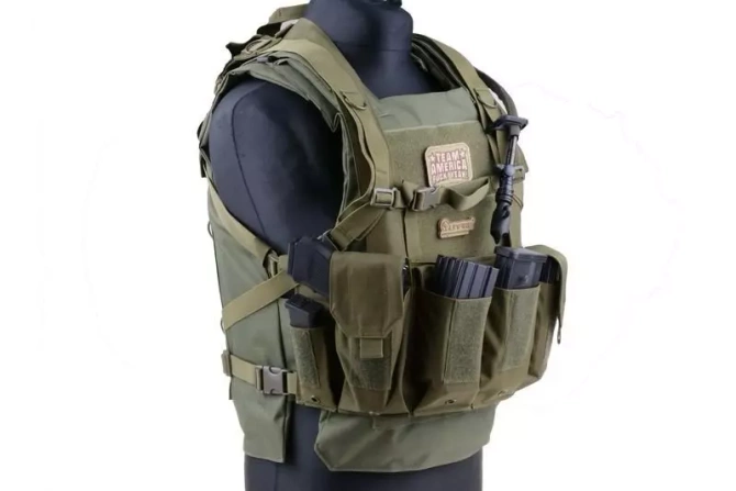 Kamizelka taktyczna typu Chest Rig - oliwkowa