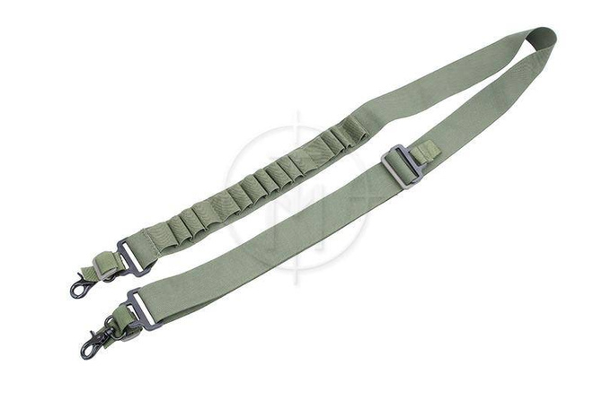 Pas nośny dwupunktowy z ładownicami na shellsy - Olive drab