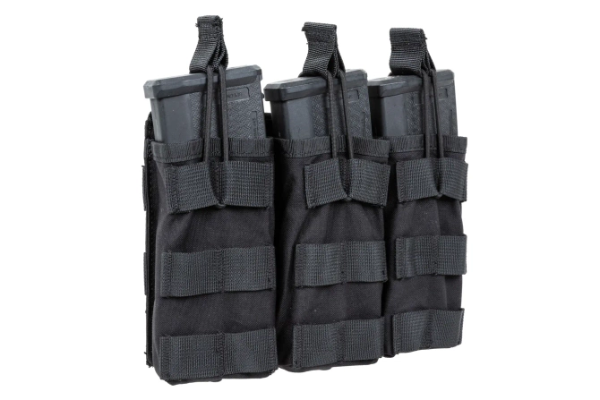 Triple Open Magazine Pouch - Black