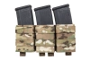 Triple open magazine pouch 7.62 mm Wosport Multicam