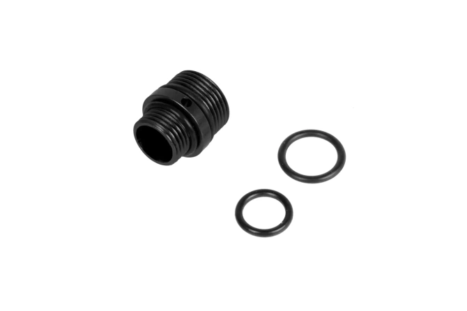 Adapter do tłumików z 11mm CW na 14mm CCW PCU Czarny