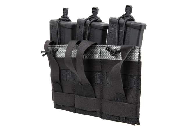 Front panel for three 5.56 MG-97-BLK magazines