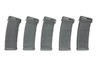 Zestaw 5 magazynków mid-cap typu PMAG 140 kulek do replik M4/M16 - szary