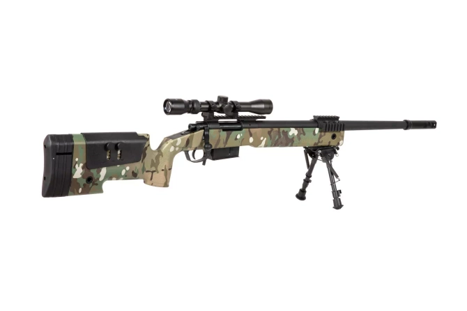 SA-S03 CORE™ sniper rifle replica with bipod and scope - MC
