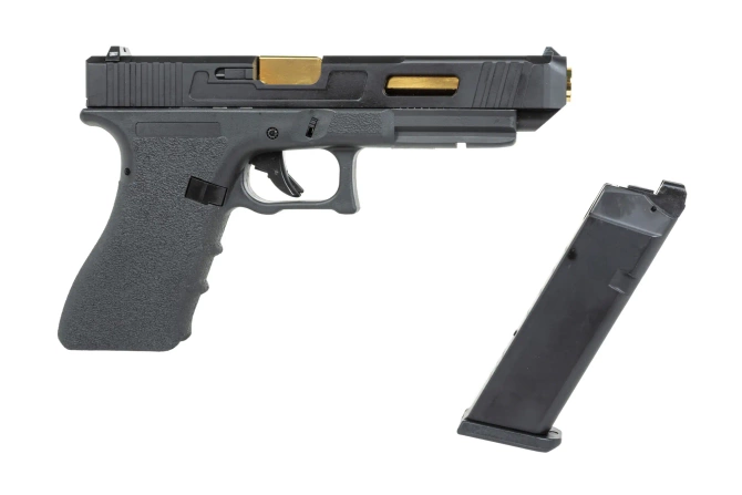 Pistolet ASG E&C EC-1203 Czarno-złoty