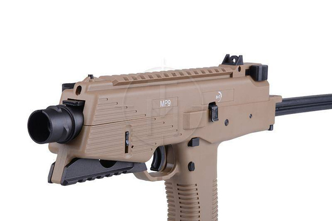 Replika pistoletu maszynowego MP9 A3 - tan - ASG