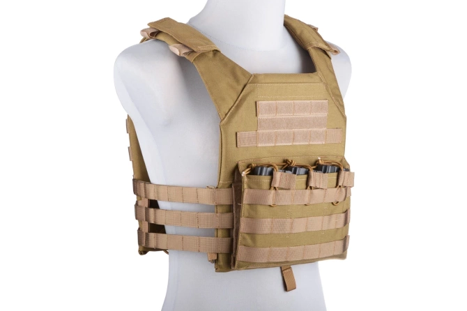 Rush Plate Carrier Tactical Vest - Tan