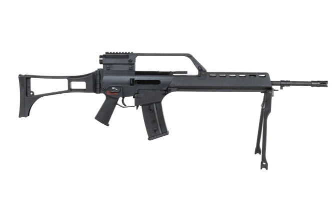 Karabinek ASG SRC DUAL POWER SR36K COB-301 z dwójnogiem i lunetą Czarny