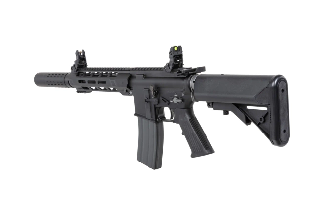 airsoft SRC DUAL POWER SR4 ZAROS-S GBB carbine with green gas magazine