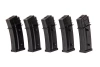 Zestaw 5 magazynków Mid-Cap na 120 kulek do replik G36