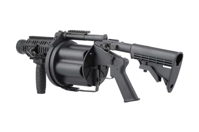 Replica of ICS-190 MGL revolver grenade launcher