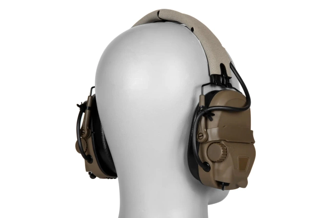 HD-17 Gen 6 tactical active headphones - Brown