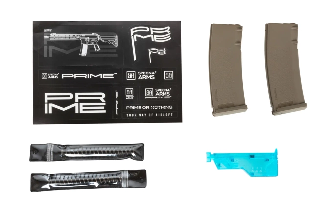 Karabinek ASG Specna Arms RRA M4 SA-P14 PRIME™ Aster II ETU z silnikiem bezszczotkowym Half-Tan