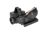 AOG 4X32 Scope Replica with Red Fiber and Red Dot Sight - black