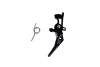 CNC Aluminum Advanced Speed Trigger Tongue (Style B) - black
